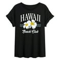 thumbnail image 1 of Instant Message - Hawaii Beach Club - Women's Oversized Graphic T-Shirt, 1 of 5