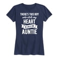 thumbnail image 1 of Instant Message - He Calls Me Auntie - Women's Short Sleeve Graphic T-Shirt, 1 of 5