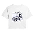 thumbnail image 1 of Instant Message - He Is Risen Cropped Graphic T-Shirt, 1 of 5