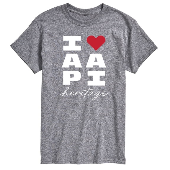 Instant Message - Heart AAPI Heritage - Men's Short Sleeve Graphic T-Shirt