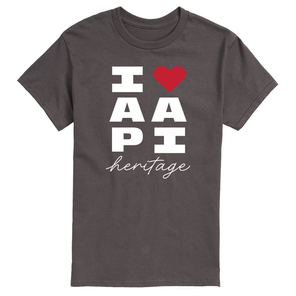 Instant Message - Heart AAPI Heritage - Men's Short Sleeve Graphic T-Shirt