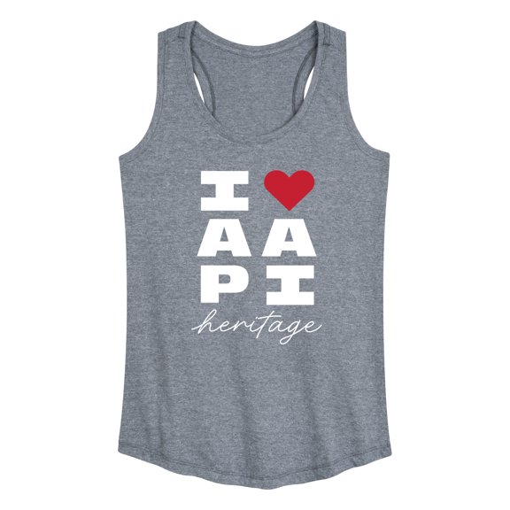 Instant Message - Heart AAPI Heritage - Women's Racerback Graphic Tank