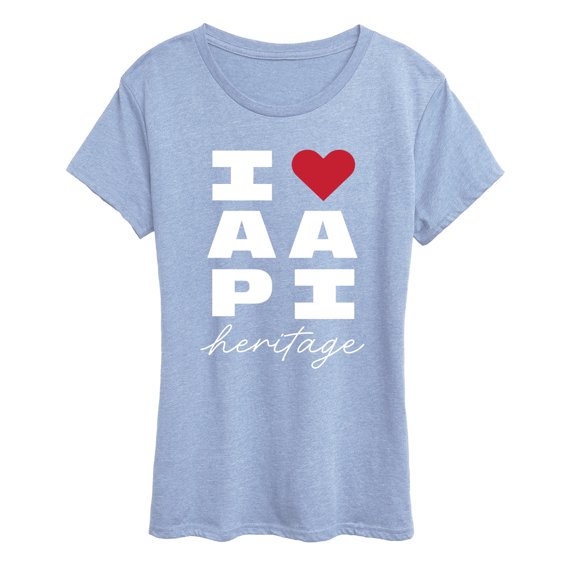 Instant Message - Heart AAPI Heritage - Women's Short Sleeve Graphic T-Shirt