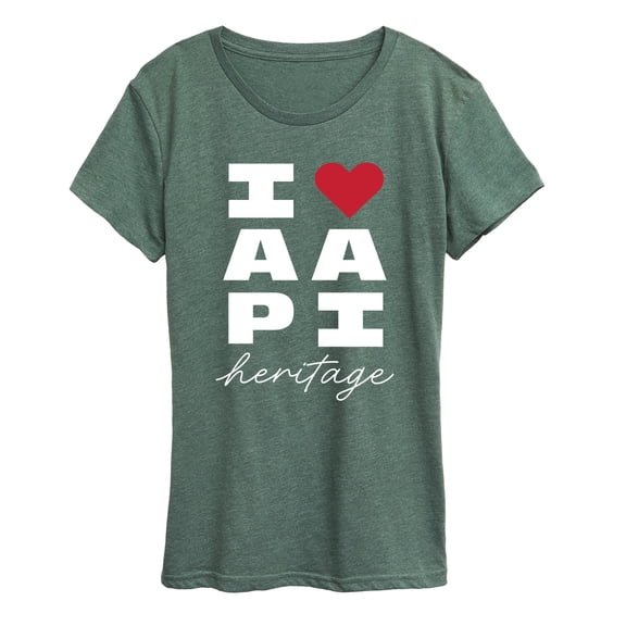 Instant Message - Heart AAPI Heritage - Women's Short Sleeve Graphic T-Shirt