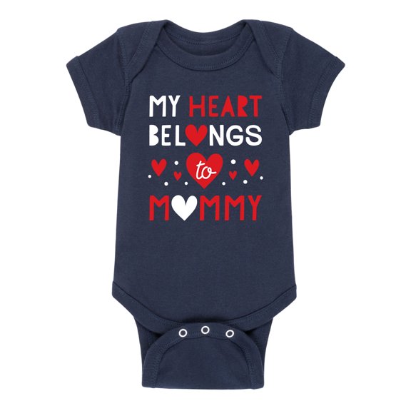 Instant Message - Heart Belongs To Mommy - Infant Baby One Piece