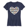 thumbnail image 1 of Instant Message - Heart Book Shelf Short Sleeve Graphic T-Shirt, 1 of 5