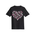 thumbnail image 1 of Instant Message - Heart Filled Silhouette SPARKLE-YOUTH SHORT SLEEVE TEE, 1 of 6