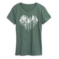 thumbnail image 1 of Instant Message - Heart Trees -Women's Short Sleeve Graphic T-shirt, 1 of 5