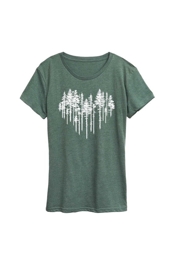 - Heart Trees -Women's Short Sleeve Graphic T-shirt Short Sleeve Graphic T-Shirt