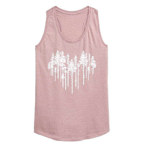 Instant Message - Heart Trees Graphic Racerback Tank