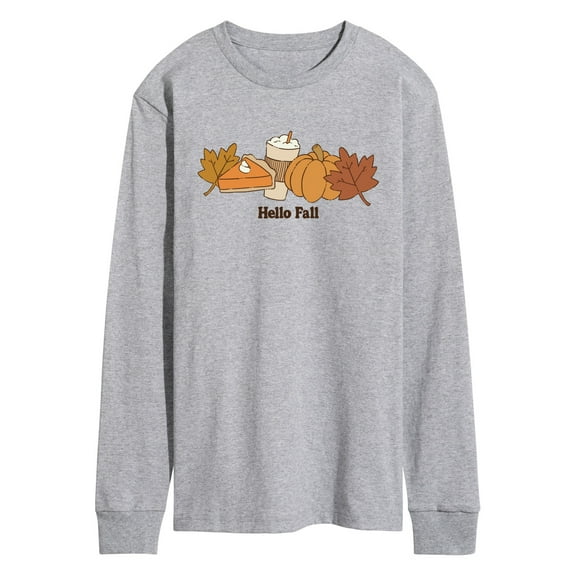 Instant Message - Hello Fall - Men's Long Sleeve Graphic T-Shirt
