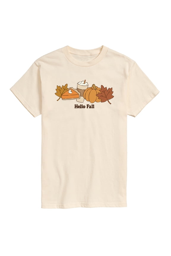 - Hello Fall - Men's Short Sleeve Graphic T-Shirt