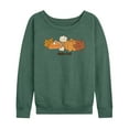 thumbnail image 1 of Instant Message - Hello Fall - Women's French Terry Long Sleeve Shirt, 1 of 5
