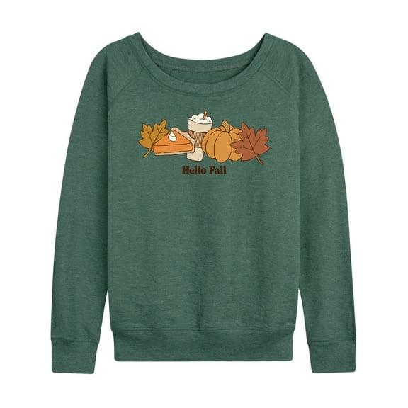 Instant Message - Hello Fall - Women's French Terry Long Sleeve Shirt