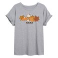 thumbnail image 1 of Instant Message - Hello Fall - Women's Oversized Graphic T-Shirt, 1 of 5