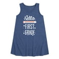 thumbnail image 1 of Instant Message - Hello First Grade - Toddler & Youth Girls A-line Dress, 1 of 6