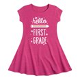 thumbnail image 1 of Instant Message - Hello First Grade - Toddler & Youth Girls Fit & Flare Dress, 1 of 1