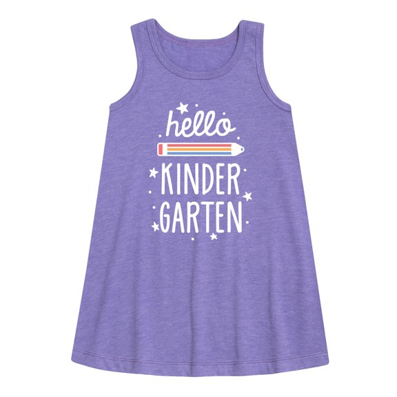 Instant Message - Hello Kindergarten - Toddler & Youth Girls A-line Dress
