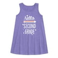 thumbnail image 1 of Instant Message - Hello Second Grade - Toddler & Youth Girls A-line Dress, 1 of 1