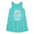 thumbnail image 1 of Instant Message - Hello Second Grade - Toddler & Youth Girls A-line Dress, 1 of 5