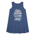 thumbnail image 1 of Instant Message - Hello Second Grade - Toddler & Youth Girls A-line Dress, 1 of 6