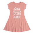 thumbnail image 1 of Instant Message - Hello Second Grade - Toddler & Youth Girls Fit & Flare Dress, 1 of 1