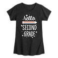 thumbnail image 1 of Instant Message - Hello Second Grade - Toddler & Youth Girls Short Sleeve Graphic T-Shirt, 1 of 6
