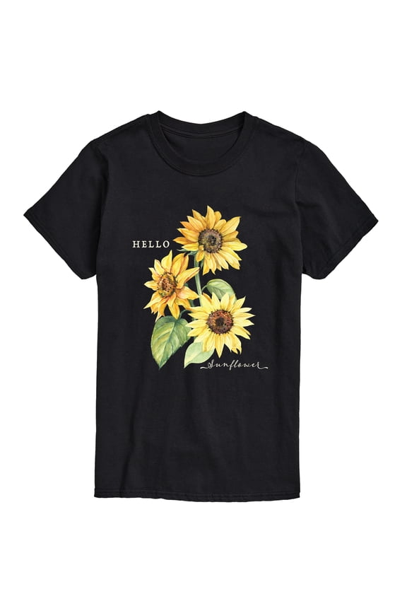 - Hello Sunflower - Men's Short Sleeve Graphic T-Shirt