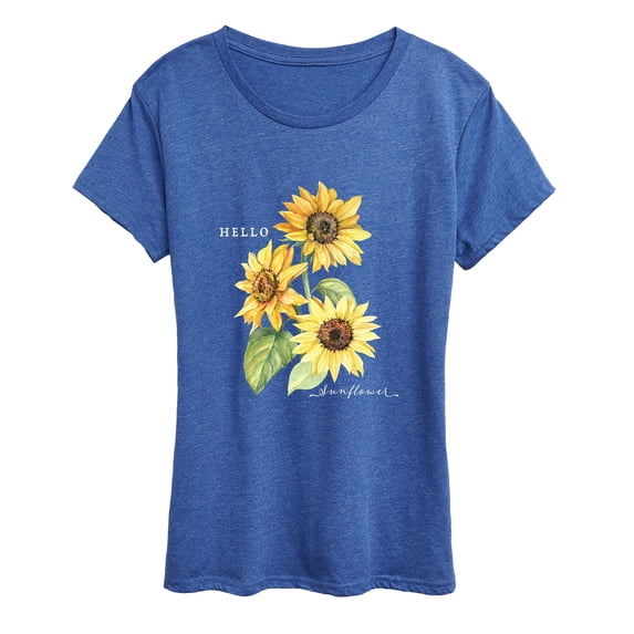 Instant Message - Hello Sunflower Short Sleeve Graphic T-Shirt