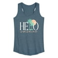 thumbnail image 1 of Instant Message - Hello Sunshine Palms - Women's Racerback Tank Top, 1 of 6