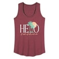 thumbnail image 1 of Instant Message - Hello Sunshine Palms - Women's Racerback Tank Top, 1 of 6