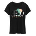 thumbnail image 1 of Instant Message - Hello Sunshine Palms - Women's Short Sleeve Graphic T-Shirt, 1 of 6