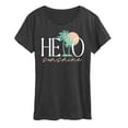 thumbnail image 1 of Instant Message - Hello Sunshine Palms - Women's Short Sleeve Graphic T-Shirt, 1 of 6