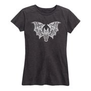 Instant Message - Henna Bat - Women's Short Sleeve Graphic T-Shirt