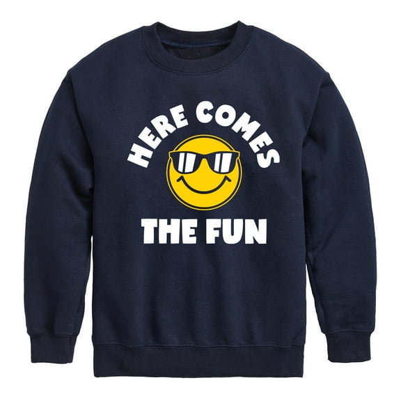 Instant Message - Here Comes The Fun - Toddler & Youth Crewneck Fleece Sweatshirt