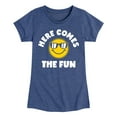 thumbnail image 1 of Instant Message - Here Comes The Fun - Toddler & Youth Girls Short Sleeve Graphic T-Shirt, 1 of 6