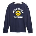 thumbnail image 1 of Instant Message - Here Comes The Fun - Toddler & Youth Long Sleeve Graphic T-Shirt, 1 of 6