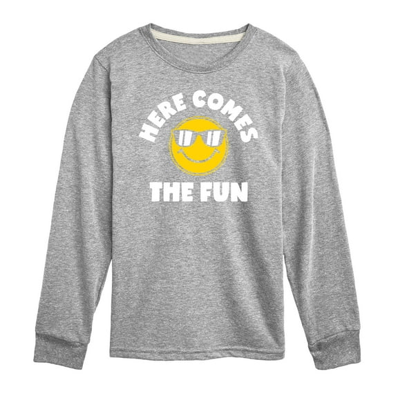 Instant Message - Here Comes The Fun - Toddler & Youth Long Sleeve Graphic T-Shirt