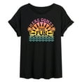 thumbnail image 1 of Instant Message - Here Comes The Fun - Women's Oversized Graphic T-Shirt, 1 of 5