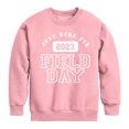 thumbnail image 1 of Instant Message - Here For Field Day  - Toddler And Youth Crewneck Fleece Sweatshirt, 1 of 5