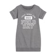 thumbnail image 1 of Instant Message - Here For Field Day - Toddler And Youth Girls Fleece Dress, 1 of 6