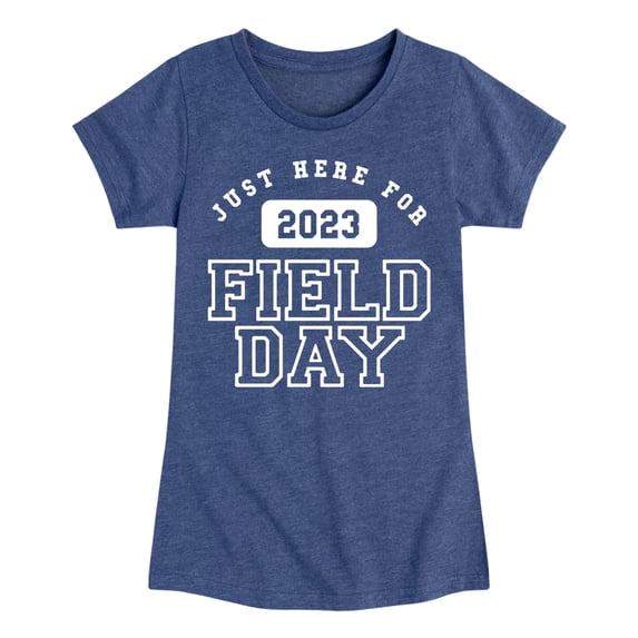 Instant Message - Here For Field Day - Toddler And Youth Girls Short Sleeve Graphic T-Shirt