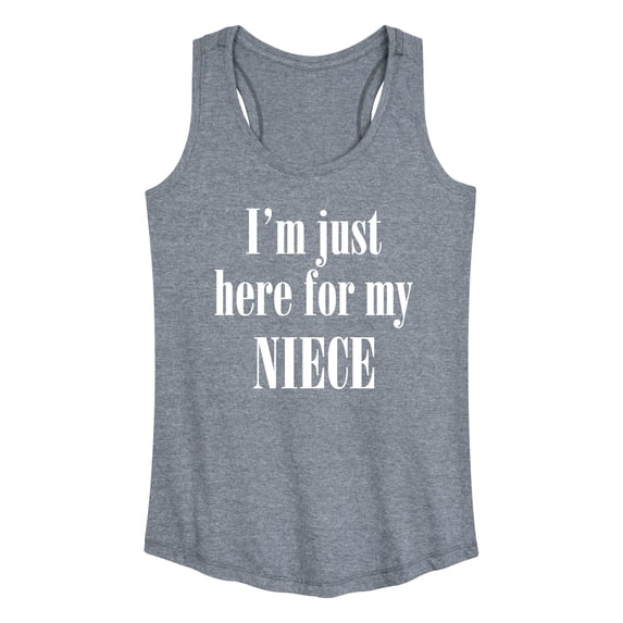 Instant Message - Here For My Niece - Women's Racerback Tank Top