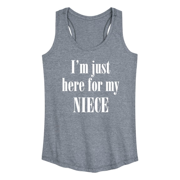 Instant Message - Here For My Niece - Women's Racerback Tank Top