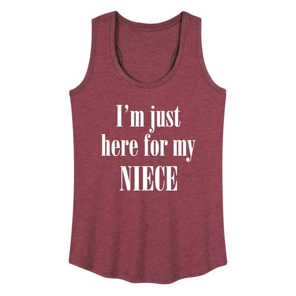 Instant Message - Here For My Niece  - Women's Racerback Tank Top