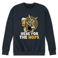 thumbnail image 1 of Instant Message - Here For The Hops - Men's Crew Neck Fleece Pullover, 1 of 6