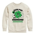 thumbnail image 1 of Instant Message - St. Patrick's Day Here For The Shenanigans - Toddler & Youth Crewneck Fleece Sweatshirt, 1 of 6