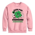 thumbnail image 1 of Instant Message - St. Patrick's Day Here For The Shenanigans - Toddler & Youth Crewneck Fleece Sweatshirt, 1 of 5