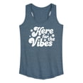 thumbnail image 1 of Instant Message - Here For The Vibes - Women's Racerback Graphic Tank, 1 of 5