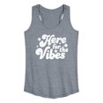 thumbnail image 1 of Instant Message - Here For The Vibes - Women's Racerback Graphic Tank, 1 of 4